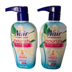 Nair Nourish Shower Power Hair Removal Cream With Moroccan Argan Oil & Orange Bl